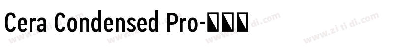 Cera Condensed Pro字体转换